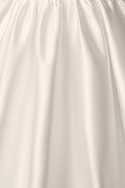 Jupe Maxi Satin Kelsey - Blanche
