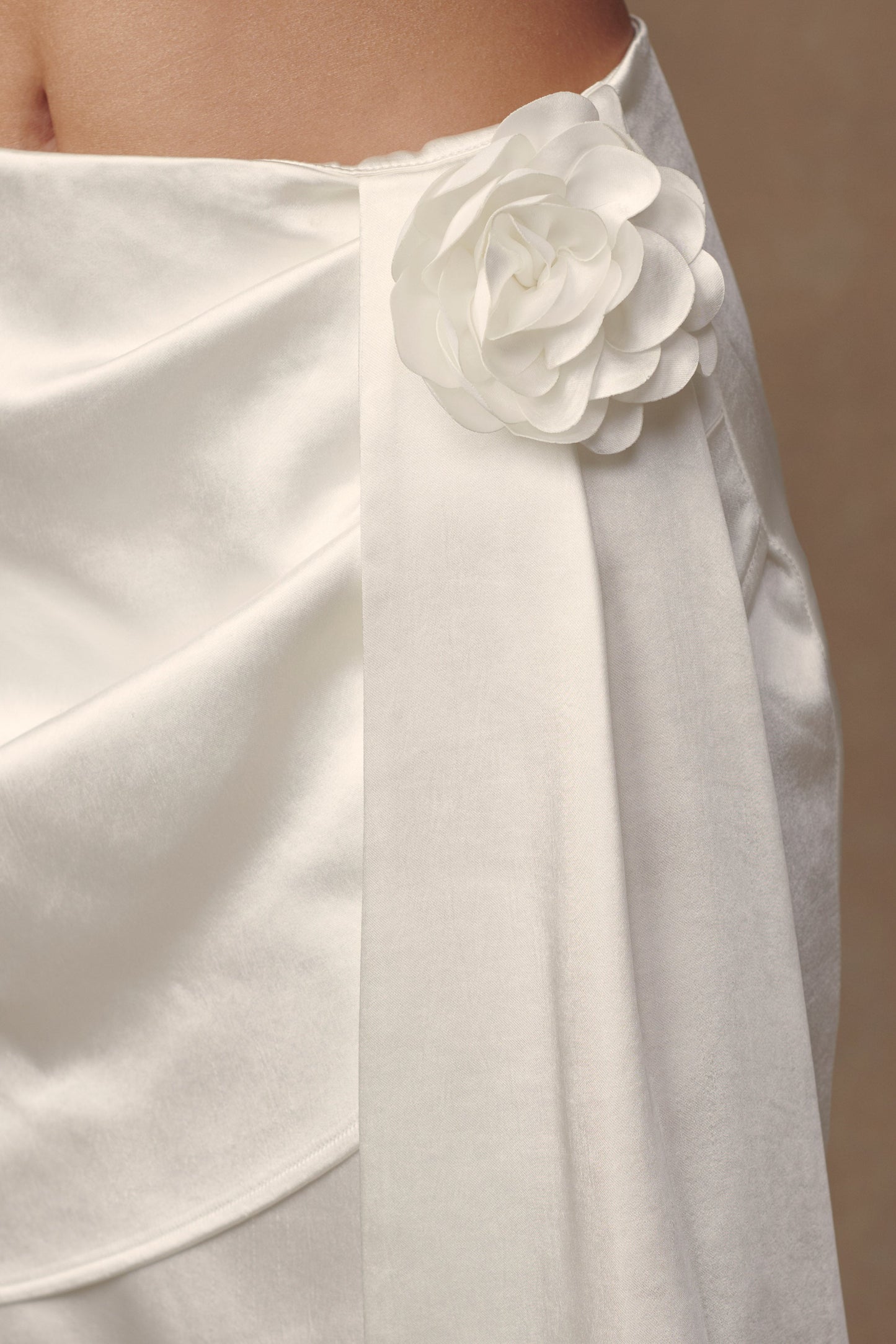 Jupe mini Margot Rose - Blanche