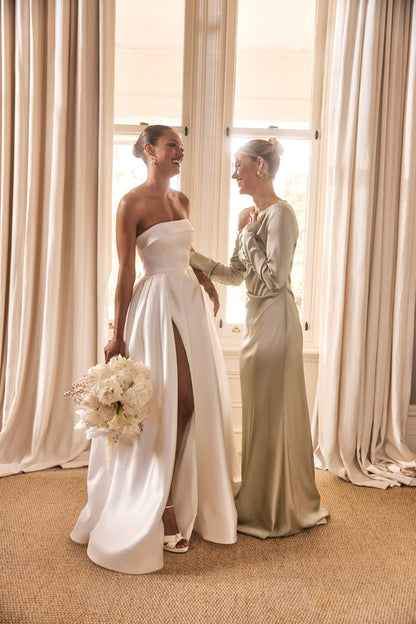 Robe Maxi à Manches Longues Avery - Sève