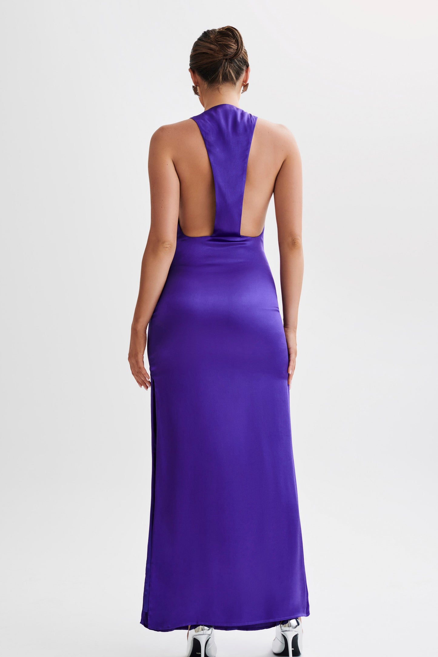 Robe Maxi Jacquelyn à dos nageur - Violet foncé