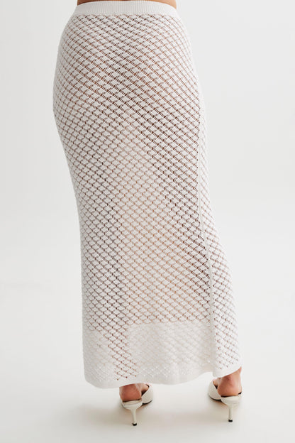 Jupe Maxi Tricot Guiliana - Ivoire