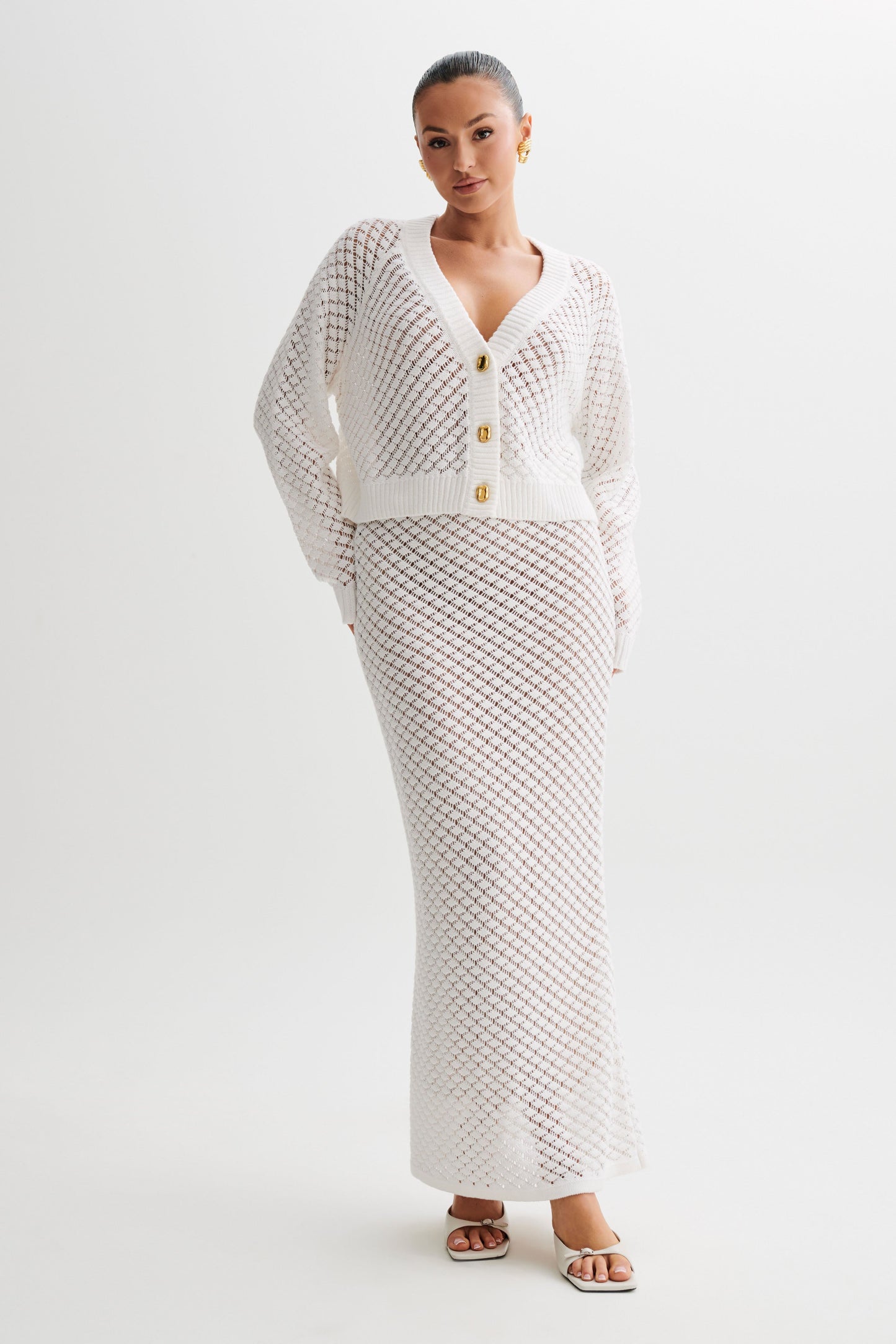 Jupe Maxi Tricot Guiliana - Ivoire