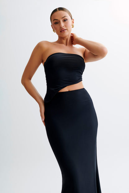 Top sans bretelles Donata Slinky - Noir