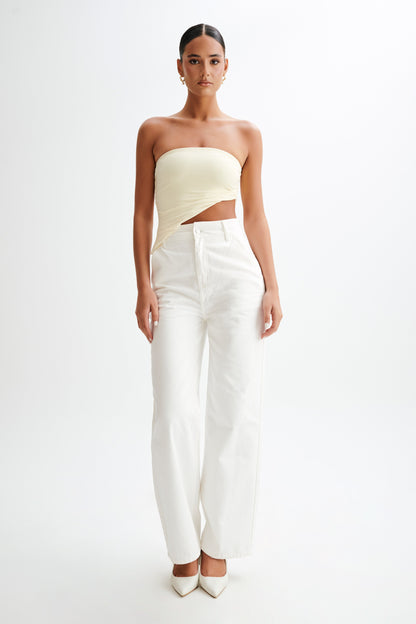 Top sans bretelles Donata Slinky - Sorbet au citron