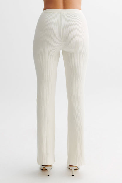 Pantalon en Tricot Calypso - Ivoire