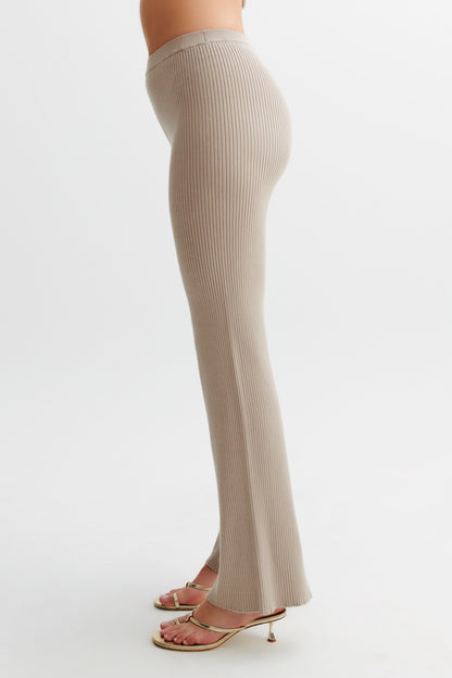 Pantalon en Tricot Calypso - Gris Brunâtre