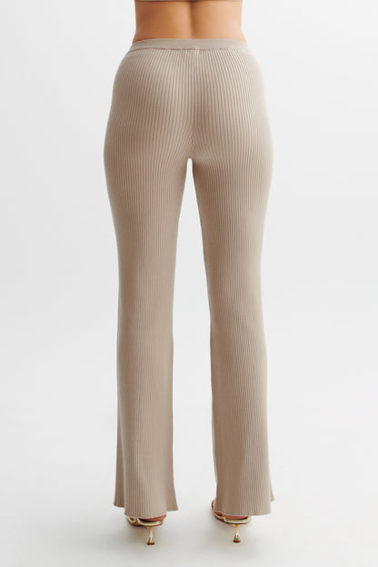 Pantalon en Tricot Calypso - Gris Brunâtre