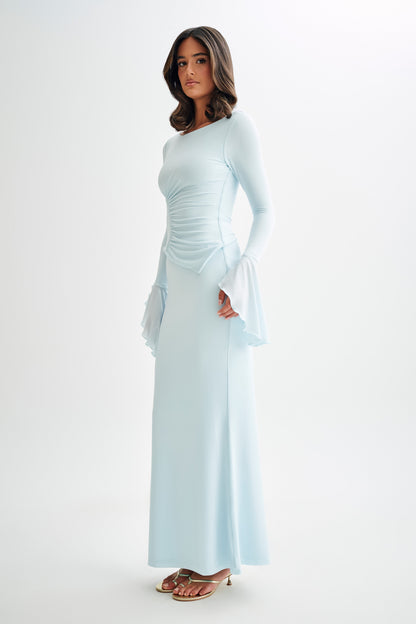 Top ample à manches cloche Stevie - Bleu ciel
