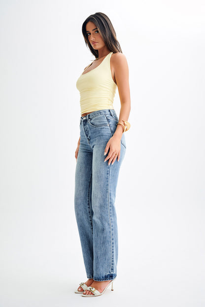 Marie Haut de bain recyclé à porter noué - Sorbet citron