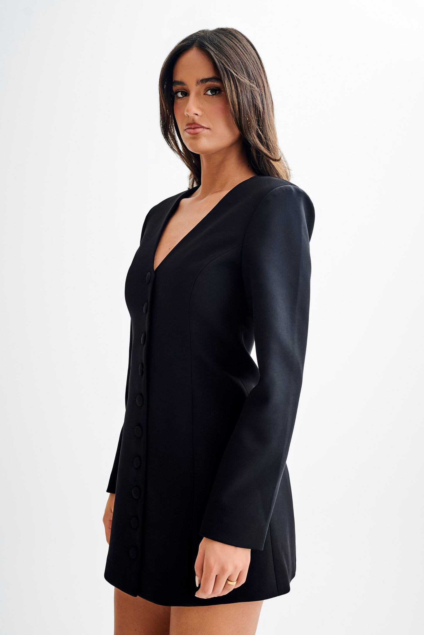 Mini-robe blazer à manches longues Hurley - Noir