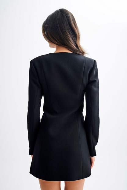 Mini-robe blazer à manches longues Hurley - Noir
