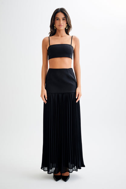 Crop Top de tailleur Perry - Noir