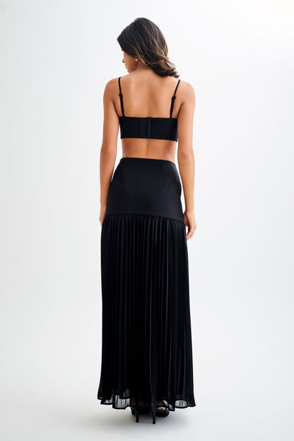 Crop Top de tailleur Perry - Noir