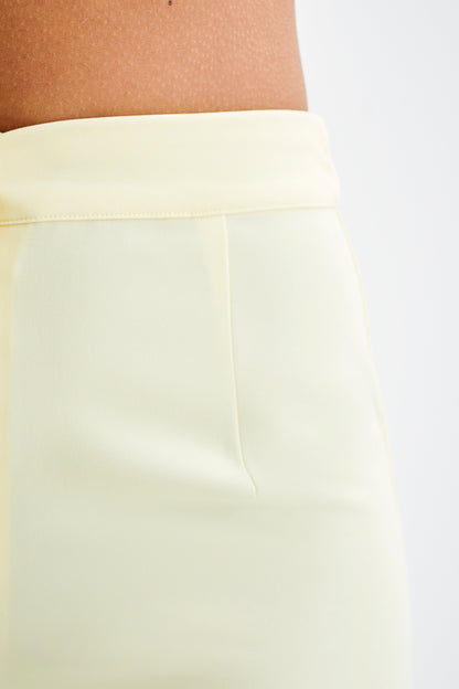 Pantalon droit Allanah Suiting - Citron pastel