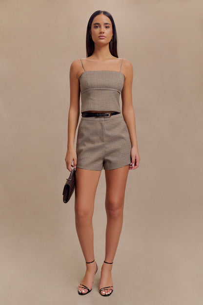 Short Radley à carreaux - Marron clair