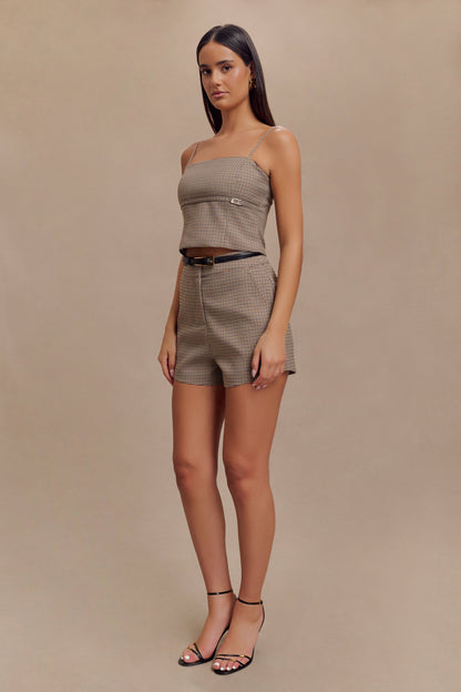 Short Radley à carreaux - Marron clair