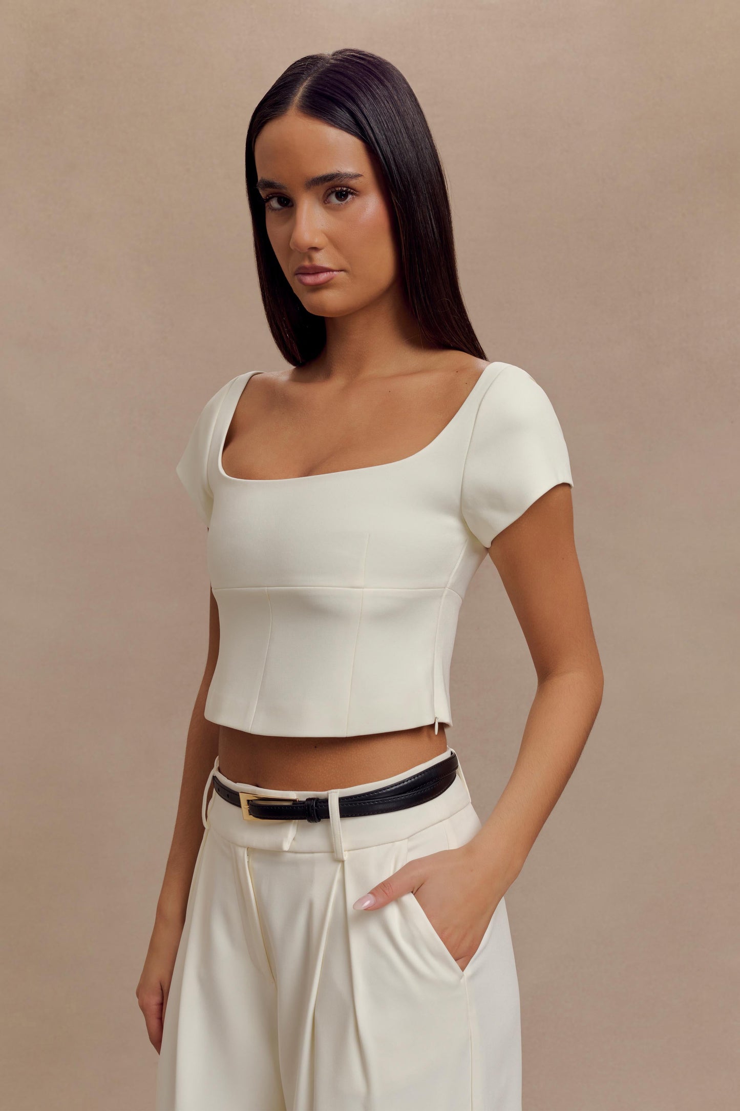 Ceinture Adrian avec boucle - Noir