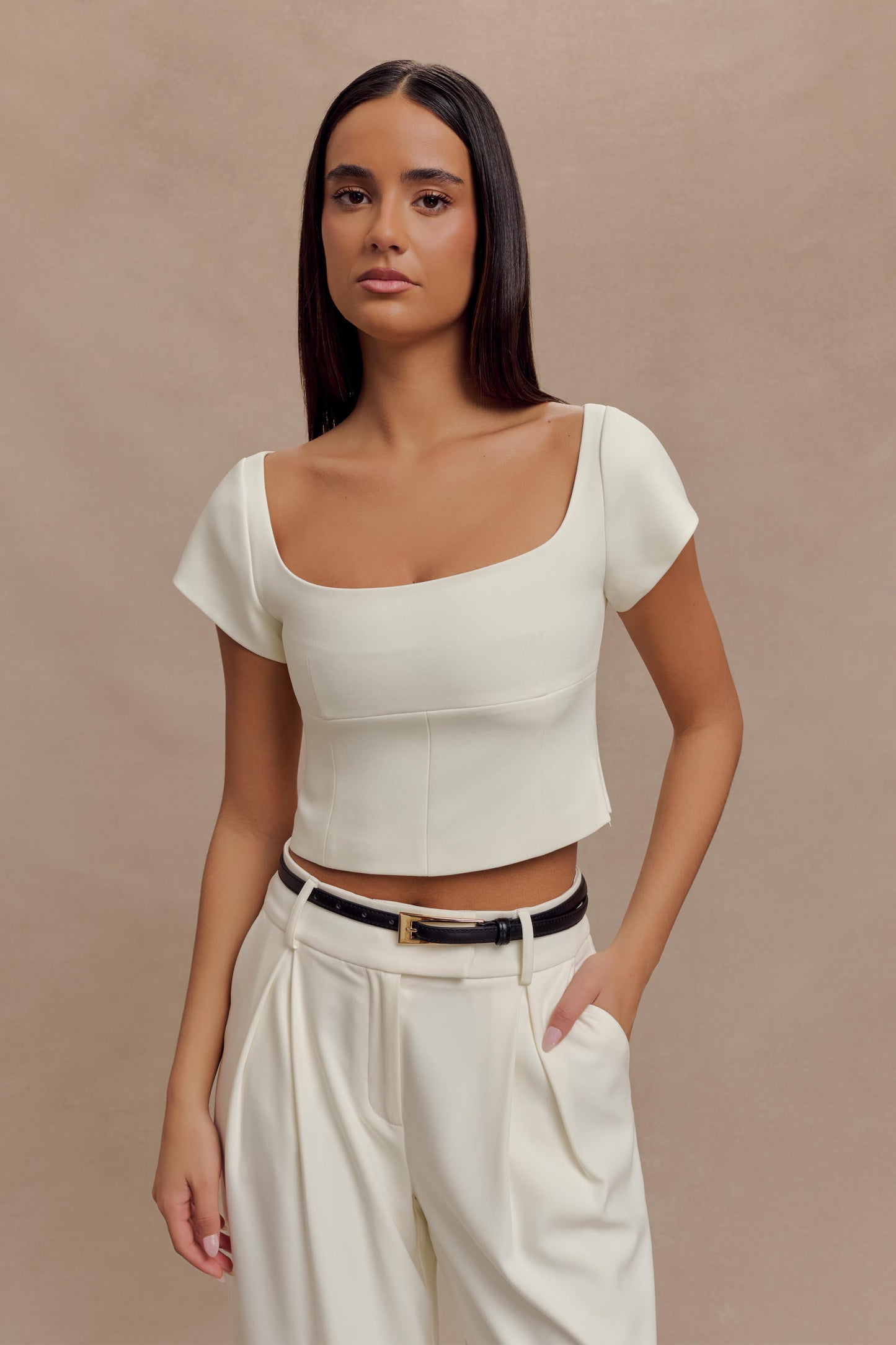 Ceinture Adrian avec boucle - Noir