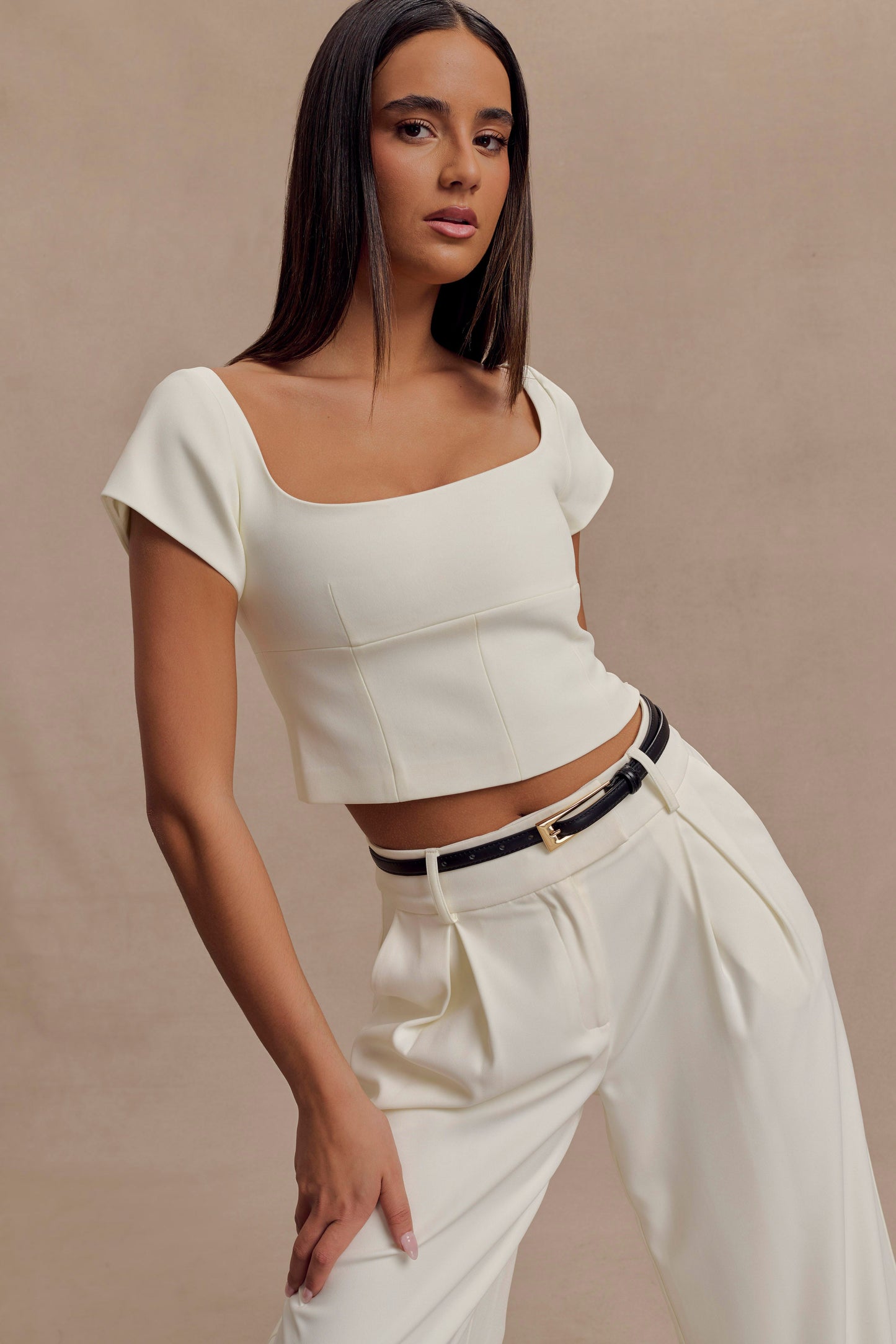 Ceinture Adrian avec boucle - Noir