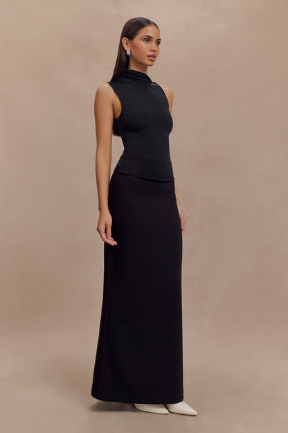 Haut moulant sans manches Hadleigh - Noir