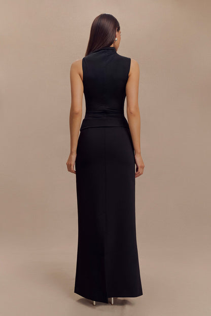 Haut moulant sans manches Hadleigh - Noir