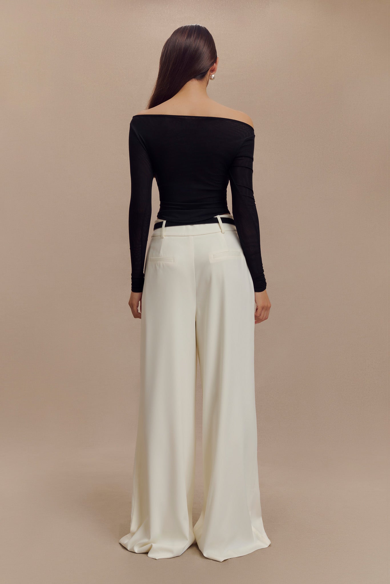 Colette Haut en Maille à Col Rond - Noir