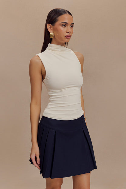 Haut moulant sans manches Hadleigh - Ivoire