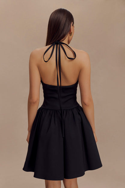 Mini-robe à bretelles Ruby - Noir