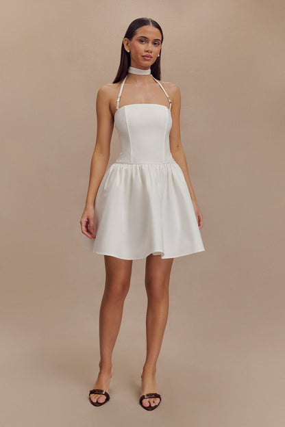 Mini-robe à bretelles Ruby - Blanc