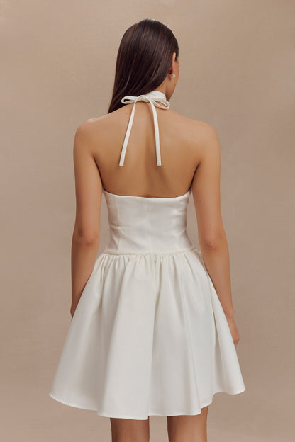 Mini-robe à bretelles Ruby - Blanc