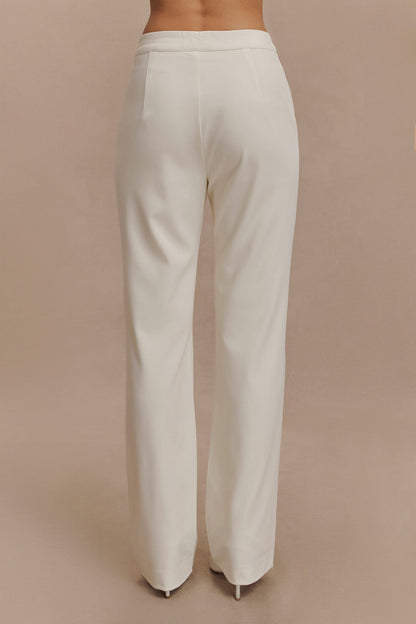 Pantalon droit Allanah - Ivoire