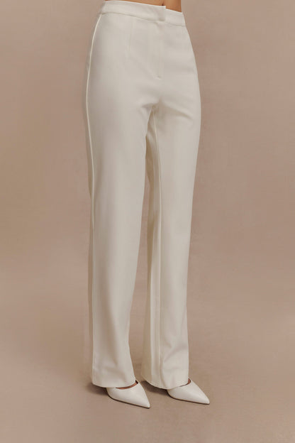 Pantalon droit Allanah - Ivoire