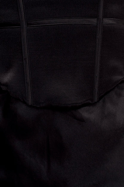 Robe Maxi Satin Sans Bretelles Harlow - Noir