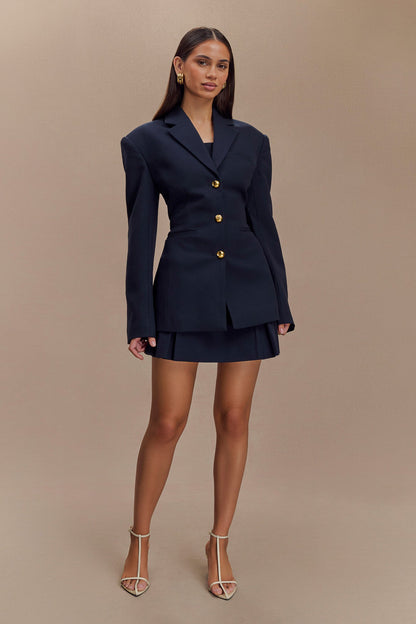 Blazer à taille ajustée Bellamy - Bleu marine foncé
