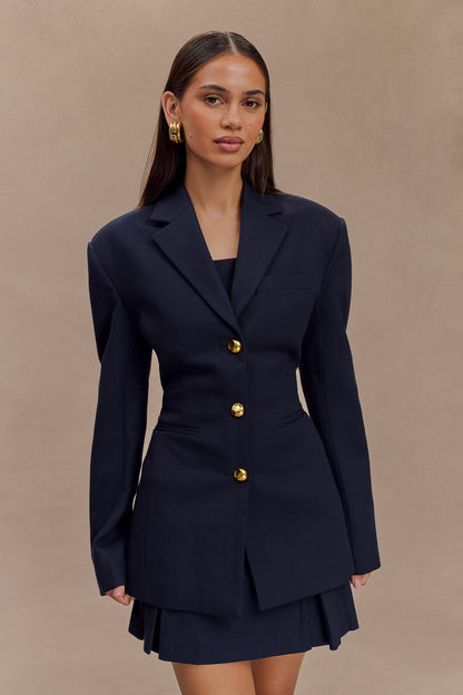 Blazer à taille ajustée Bellamy - Bleu marine foncé
