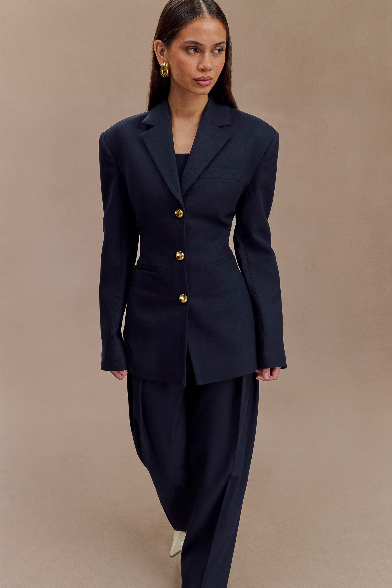 Blazer à taille ajustée Bellamy - Bleu marine foncé