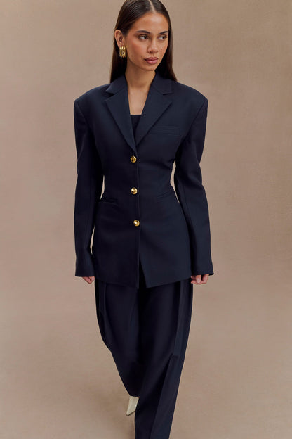 Blazer à taille ajustée Bellamy - Bleu marine foncé