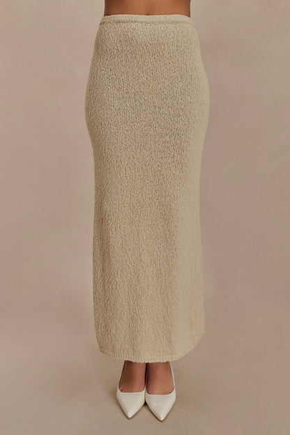 Jupe Maxi Boucle Moira - Blé