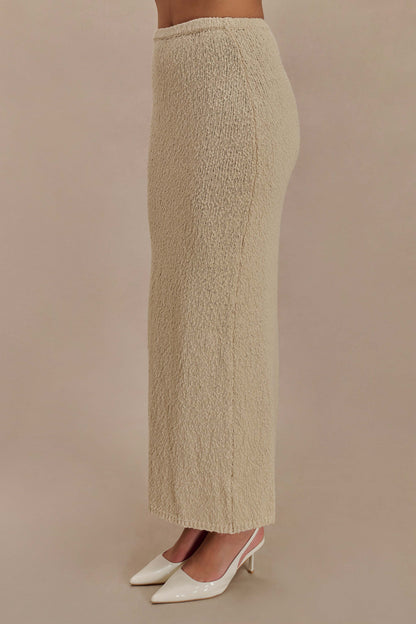 Jupe Maxi Boucle Moira - Blé