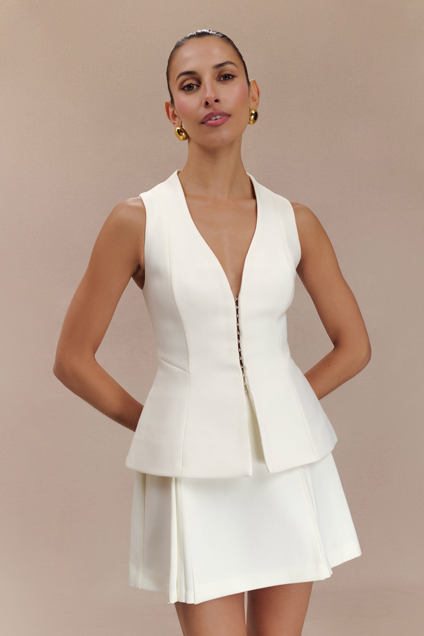 Gilet structuré Melinda - Ivoire