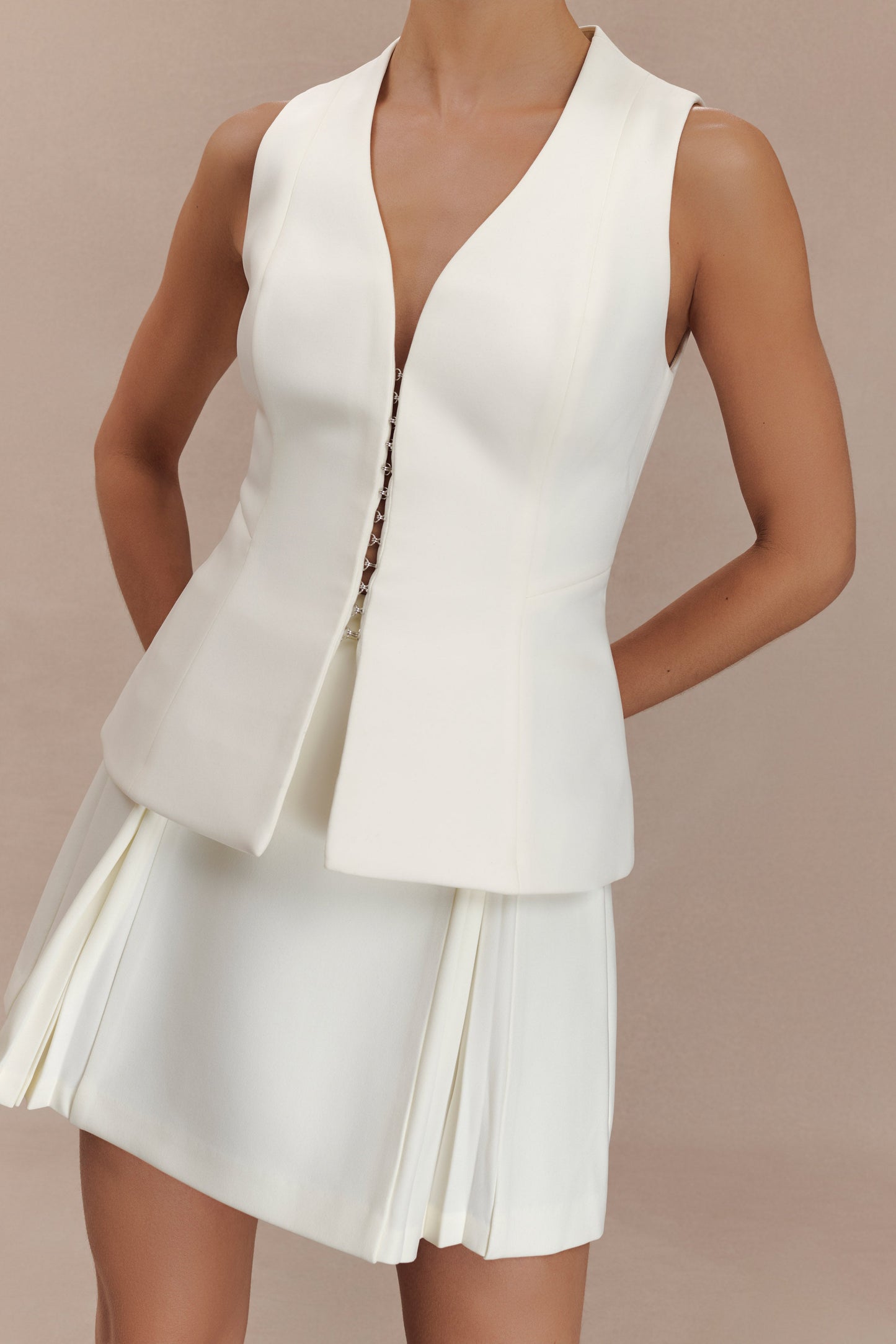 Gilet structuré Melinda - Ivoire