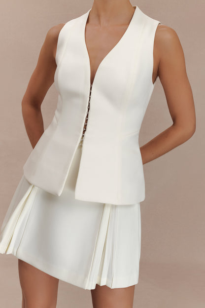 Gilet structuré Melinda - Ivoire