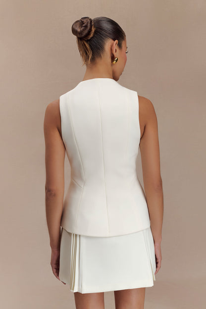 Gilet structuré Melinda - Ivoire