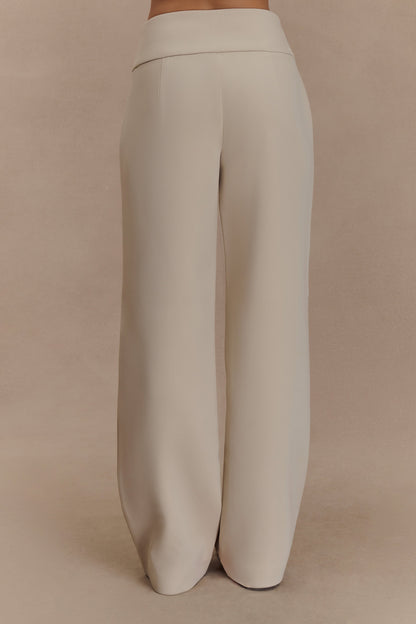 Pantalon tailleur droit Lindie - Sable