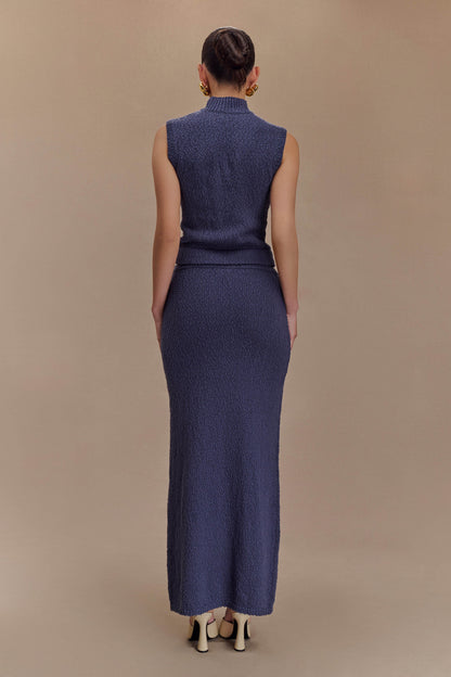 Jupe Maxi Boucle Moira - Acier