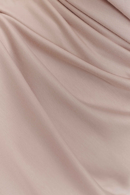 Robe midi Lorelei en crêpe torsadée - Taupe