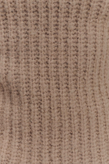 Candice Pull en Tricot Oversize à Décolleté dans le Dos - Gris Perle