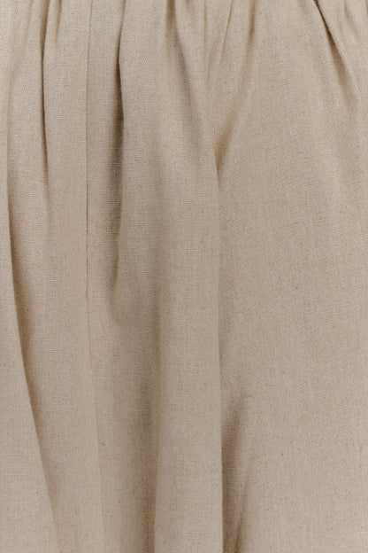 Jupe Maxi A-Line en Lin Clarence - Naturel