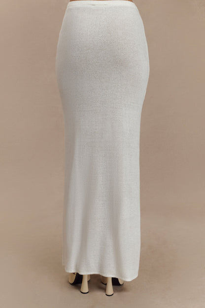 Jupe Maxi Tricot Phoebe - Ivoire