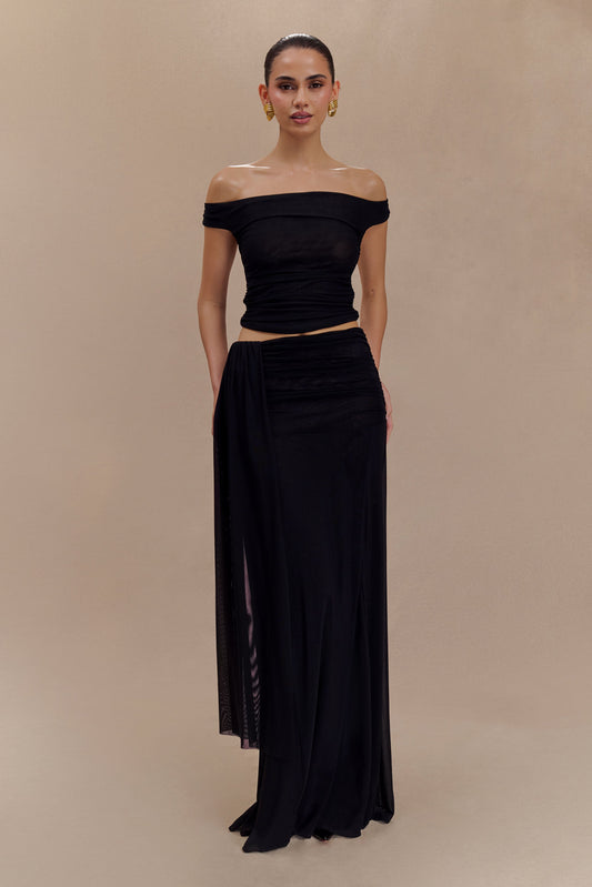 Jupe Maxi en Maille Arna - Noir